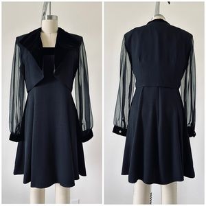 Vintage 80’s/90’s J.R. NITES Dress & Jacket Set